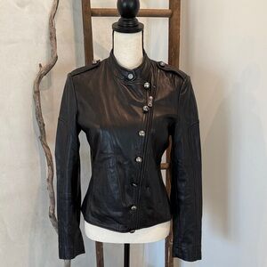 Black Leather Women's Jacket